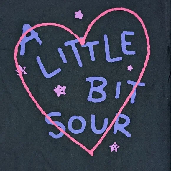 2022 Olivia‎ Rodrigo Official Sour Tour Tshirt Medium A Little Bit Sour 2-Sided - Picture 2 of 7